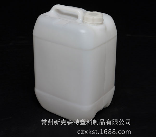 食品級10L化學品包裝桶，吹塑容器 耐高溫高壓白色化工塑料方桶