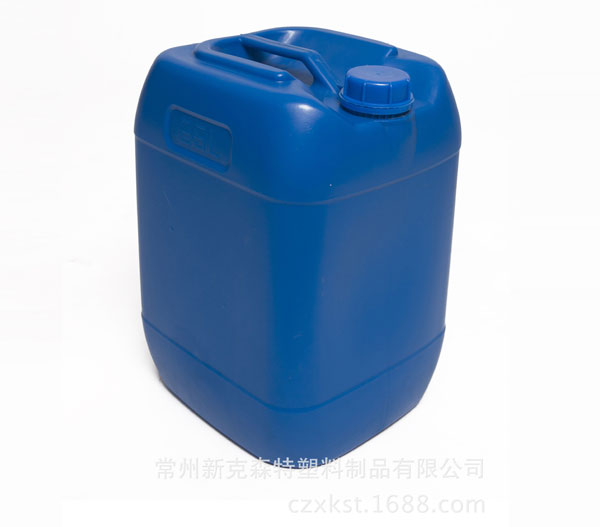 定制藍色25L塑料桶 HDPE方桶 農用塑料桶 化學品液體農藥周轉桶